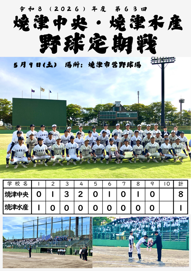 R08焼津中央・水産野球定期戦