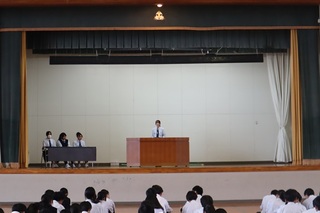 生徒会認証式・生徒総会